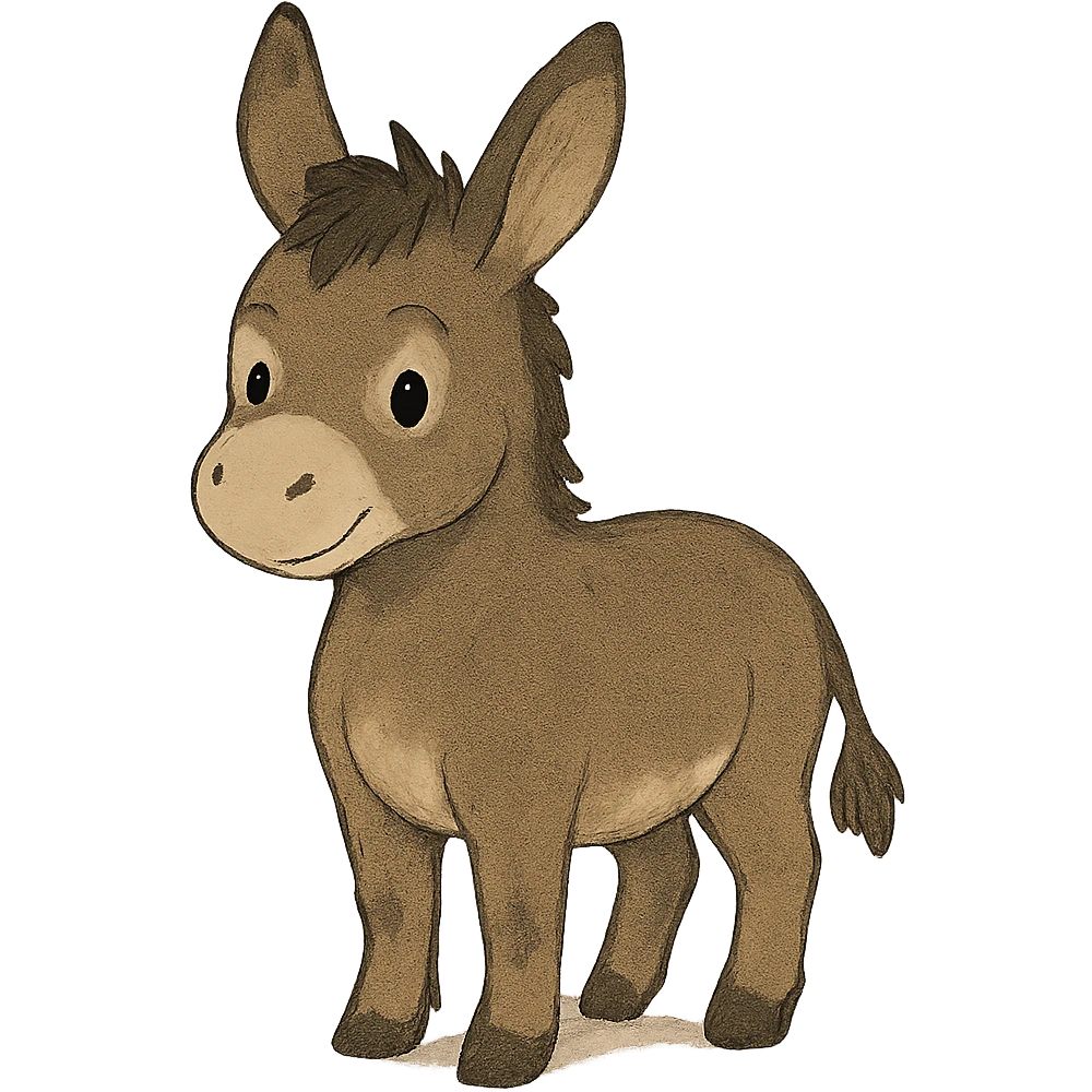 cute donkey emoji