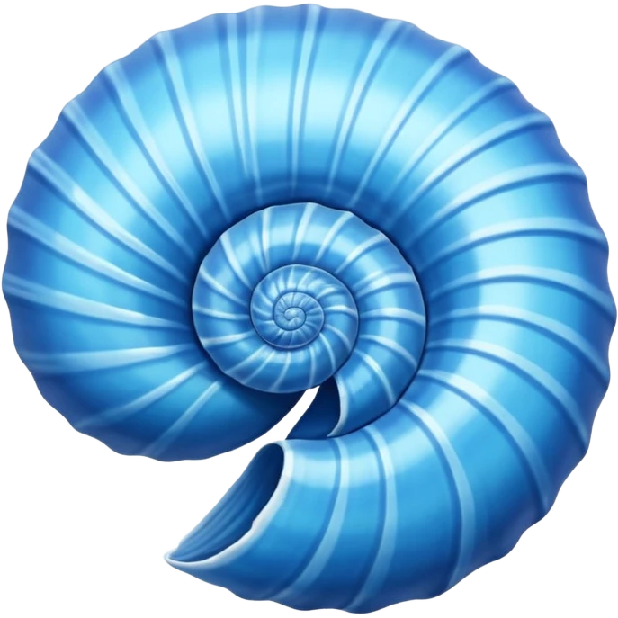 Concha do mar azul  emoji