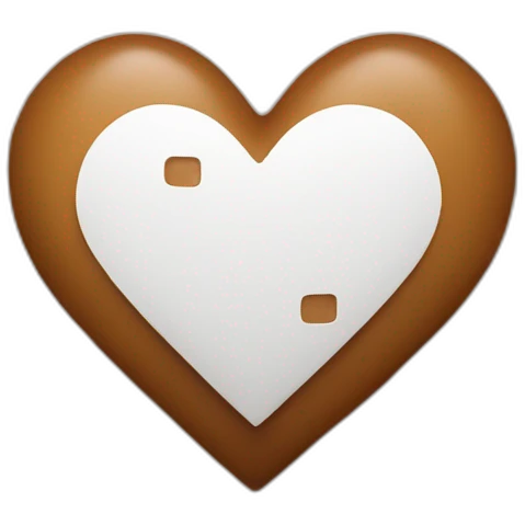 brown heart with a band-aid emoji