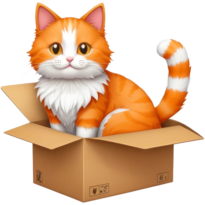 Cat in a shoebox  emoji