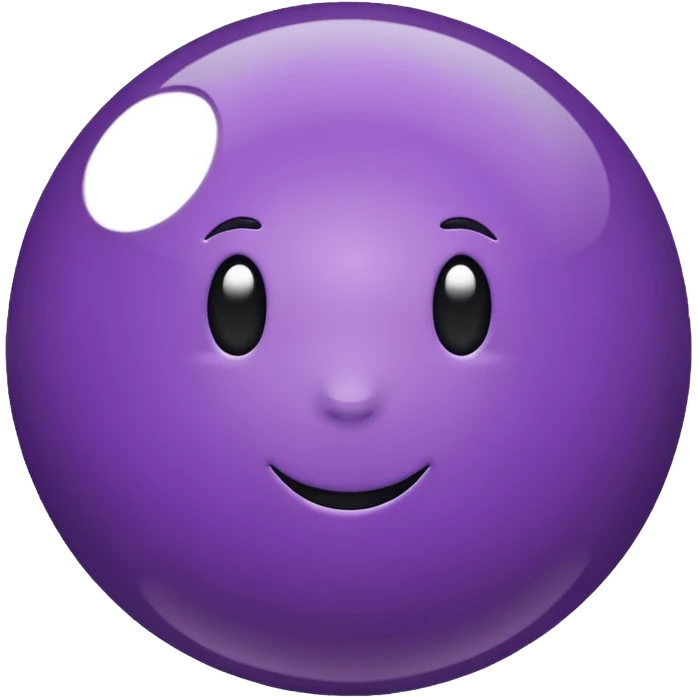 purple color ball emoji