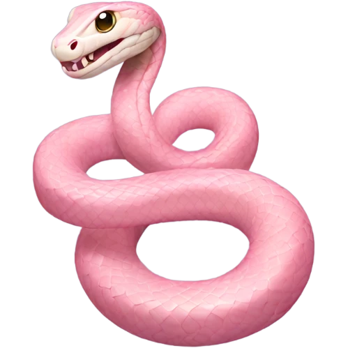Light pink snake  emoji