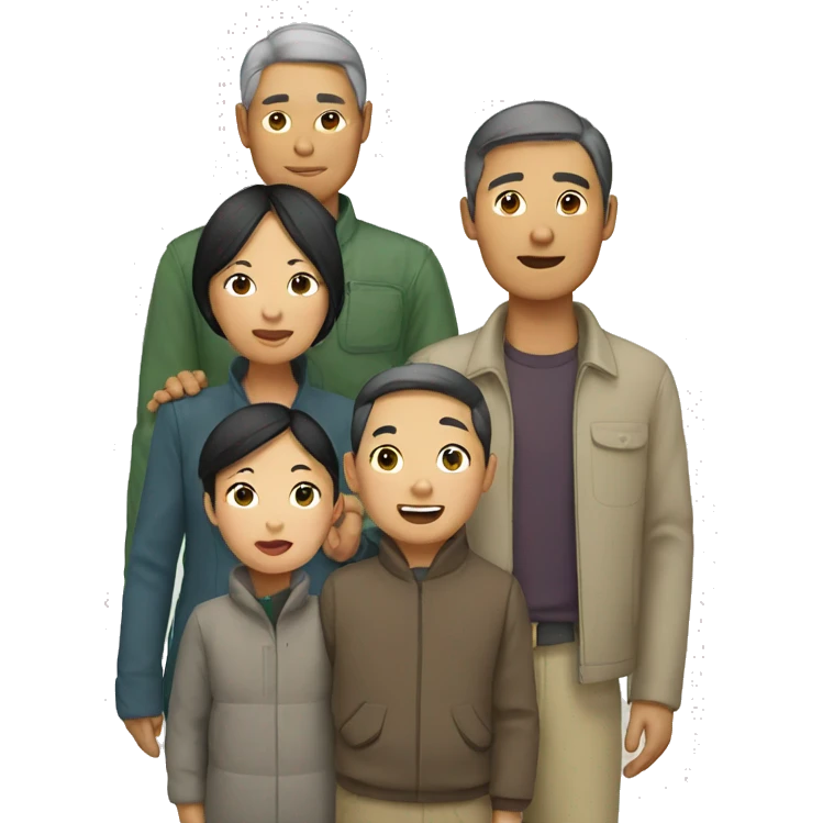 Asian family  emoji