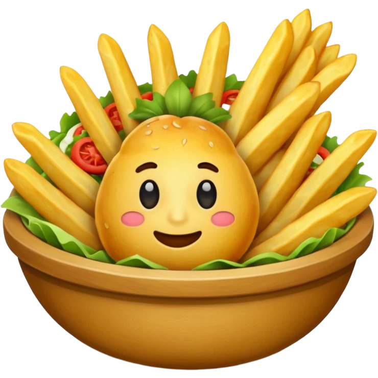 Generar papas fritas sin plato  emoji
