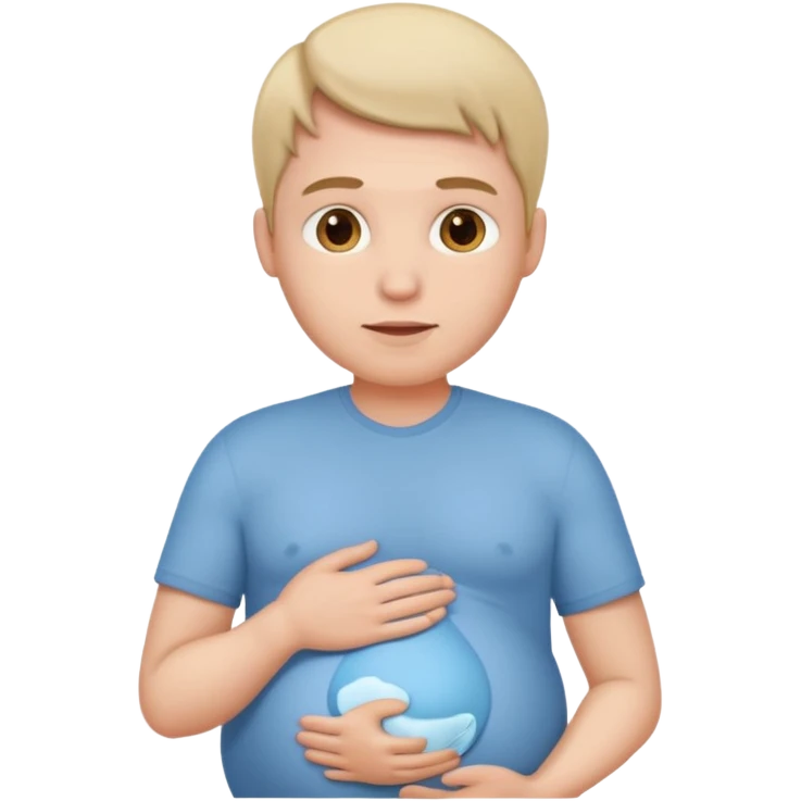 Man pregnant emoji