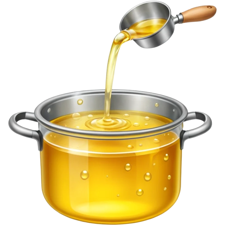 cooking oil boiling in pot emoji