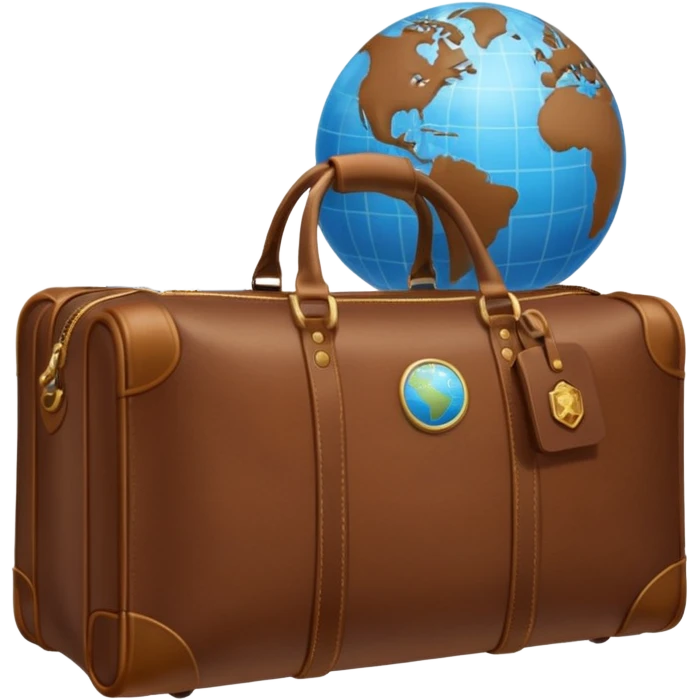 TRAVEL , travel bag , pass port, plane, glob emoji