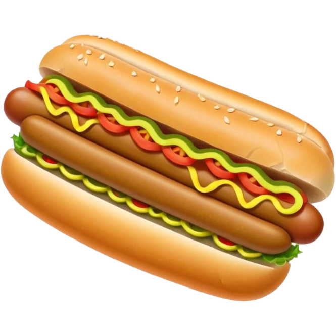 Chicago style hot dog emoji