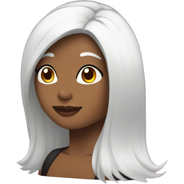 Dos amigas una morocha y otra blanca de pelo negro lacio emoji