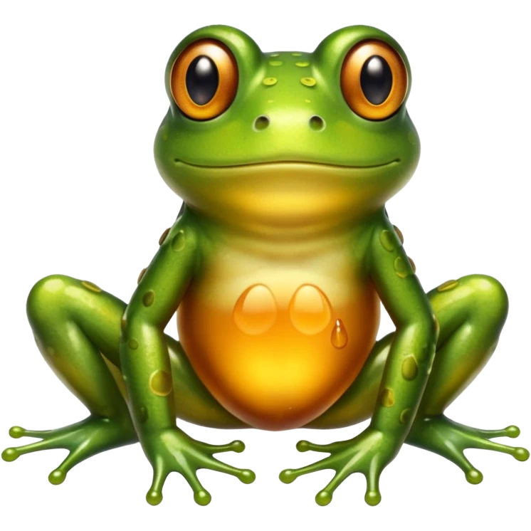 Frog made of honey  emoji