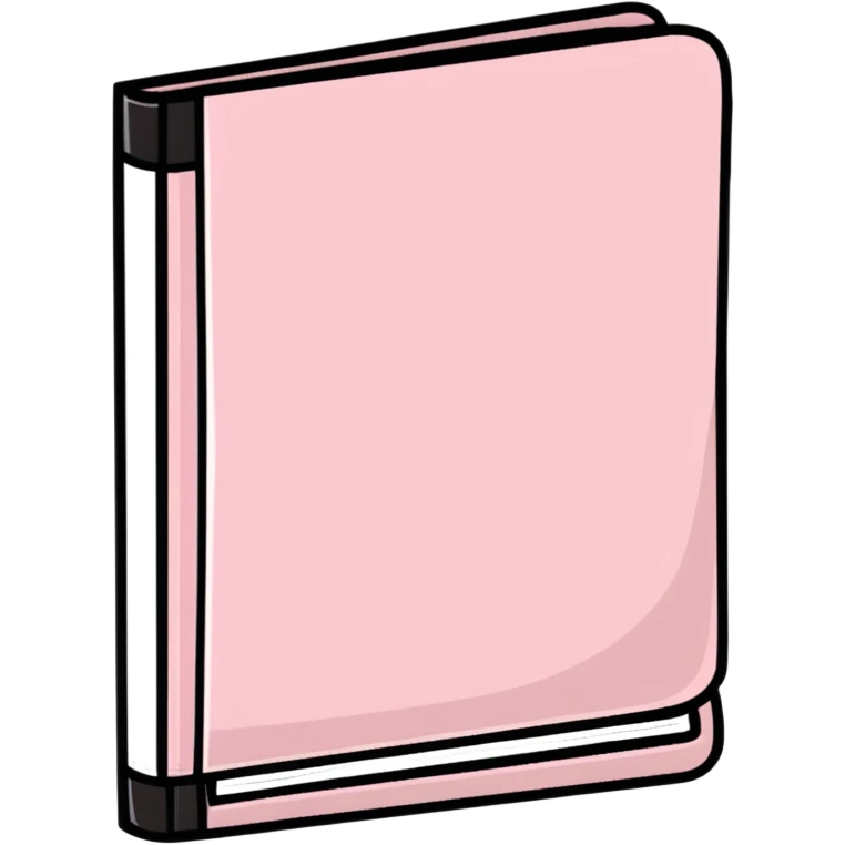 light pink book emoji