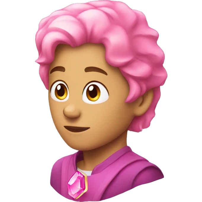 side view pink gem with no background emoji