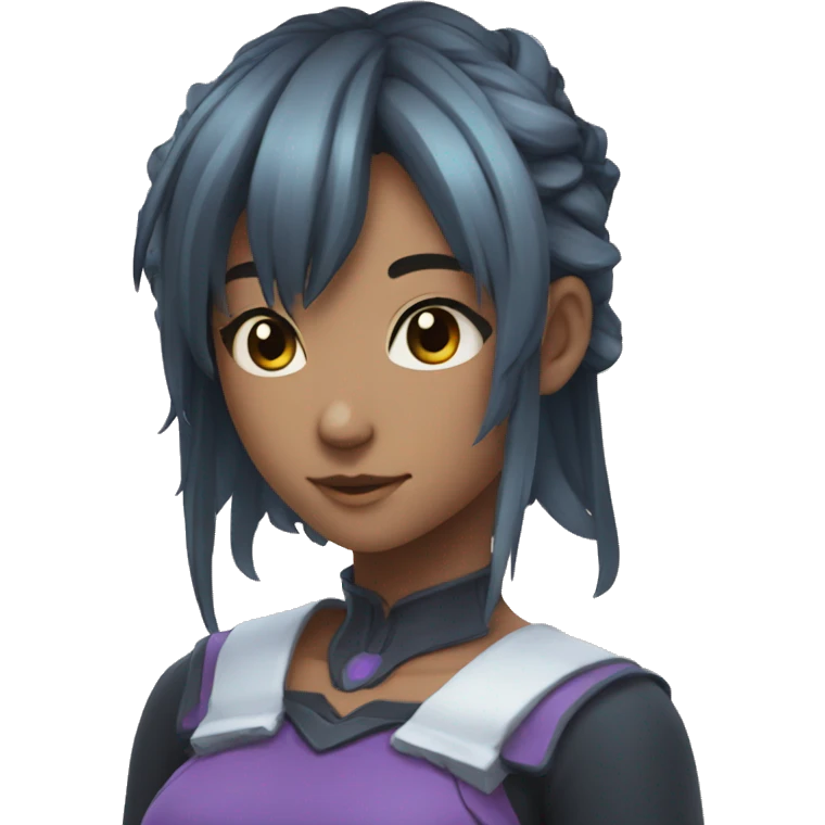 Magical anime girl 3/4 rotated head emoji