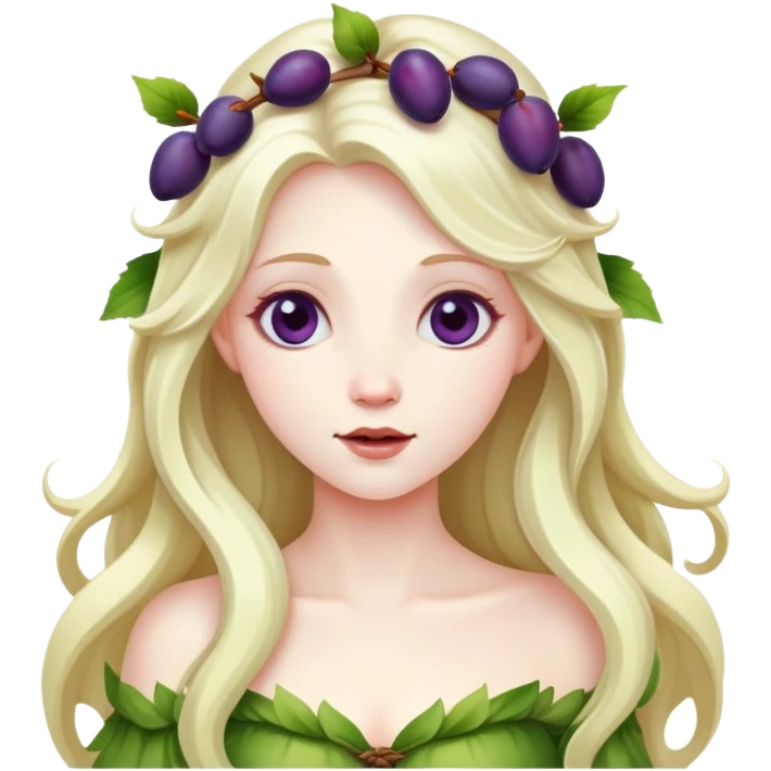 fairy with plums  emoji