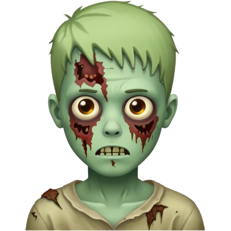quero um emoji de um menino com pele de zumbi emoji
