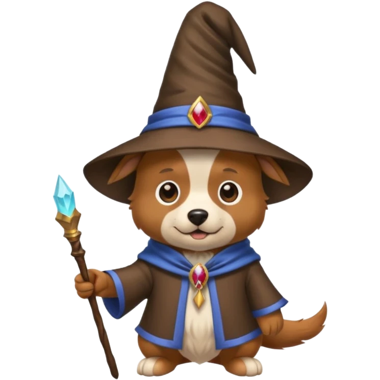 Dog wizard emoji