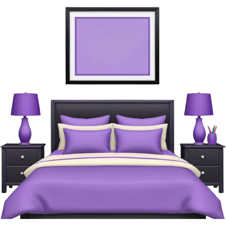 rendering highly realistic, still life ultra detailed, HD, 5000x5000 pixels, clean lines, purple, ivory, Grey color scheme. Teenage bedroom with laptop, poster on wall. Very detailed, vivid, colorful. emoji