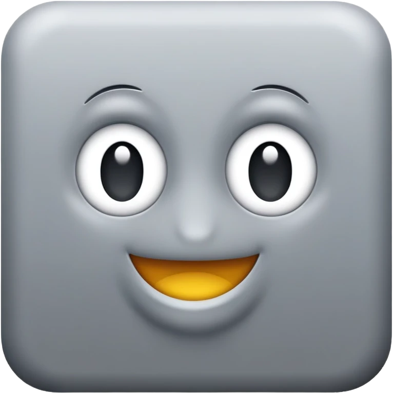 A grey colour emoji