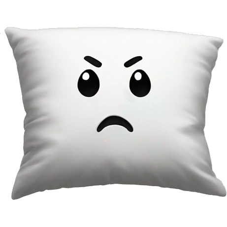 cartoon head buried in pillow emoji