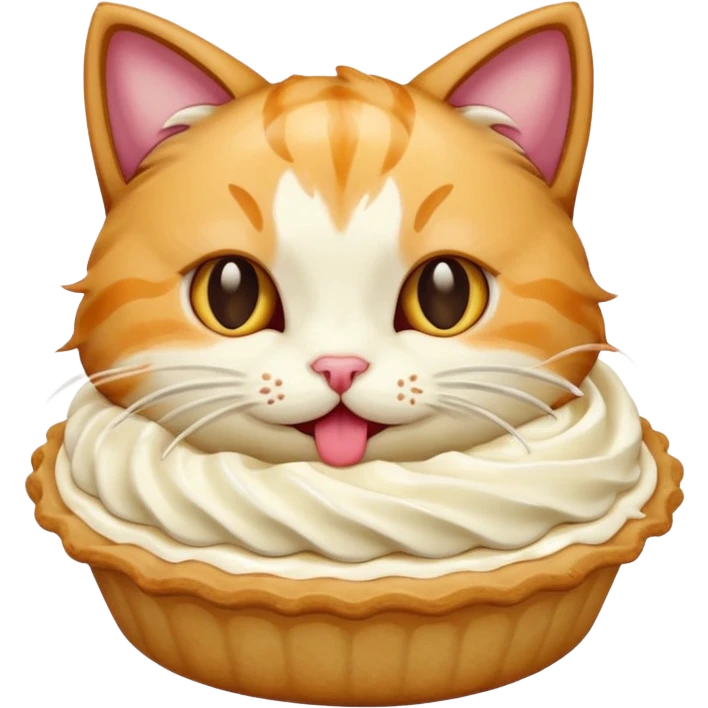cat cream pie emoji