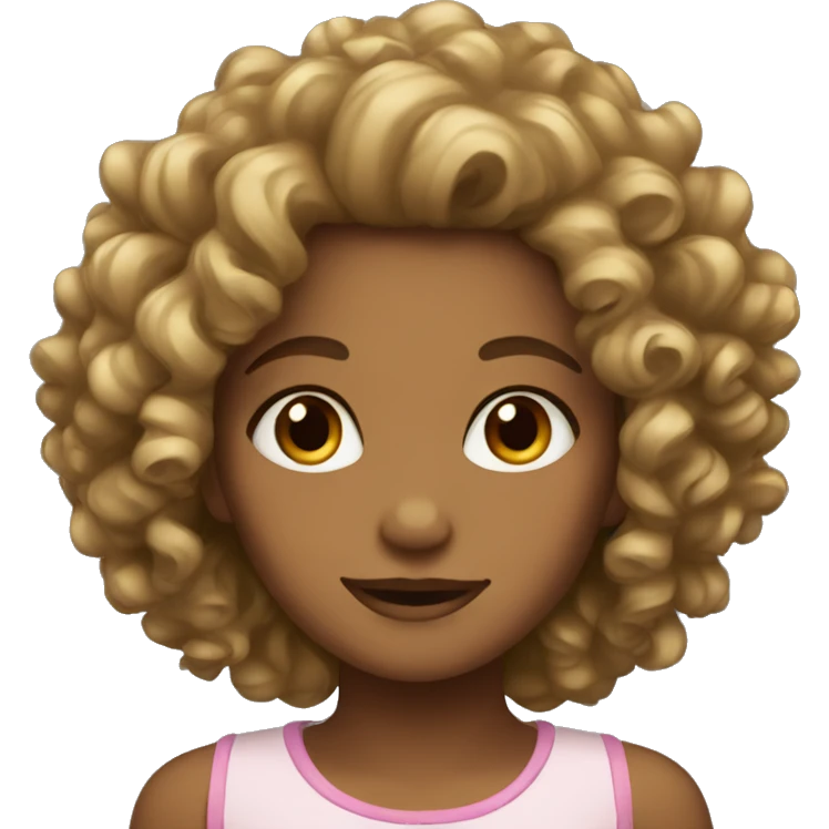 Girl with curls emoji