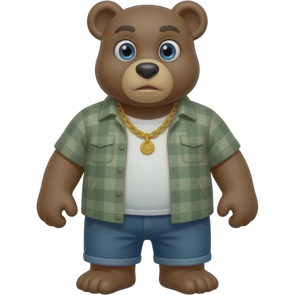 Thug bear emoji