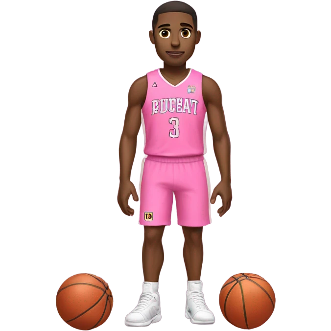 Basketball player in pink  emoji