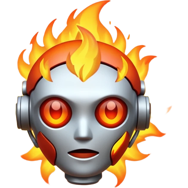 CYBERPUNK FIRE RED emoji