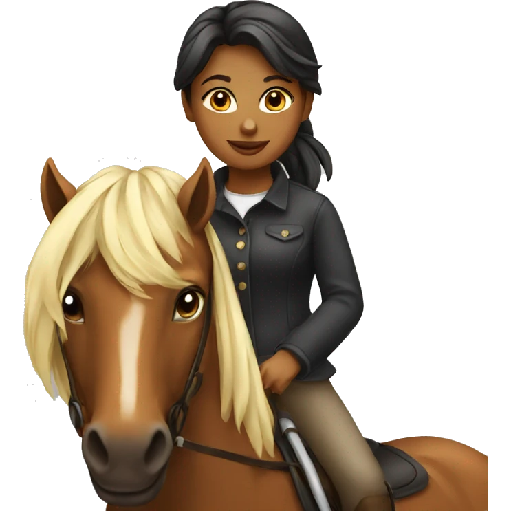 Girl on horse  emoji