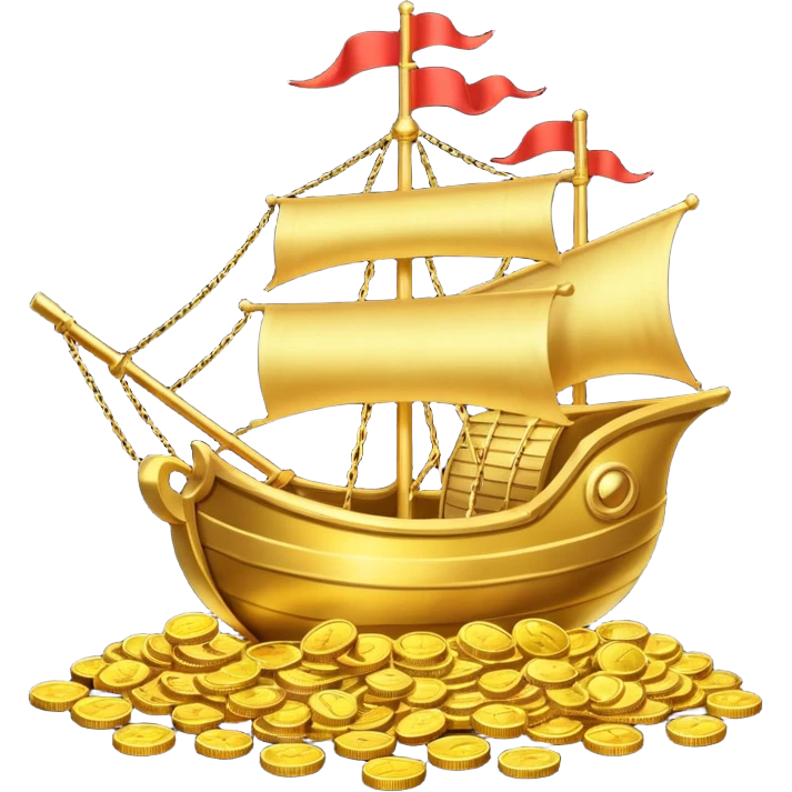 una galera de mago llena de dinero emoji