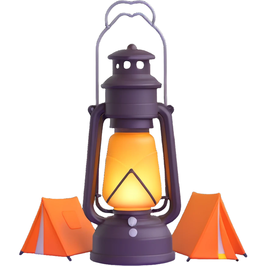 camping lantern emoji