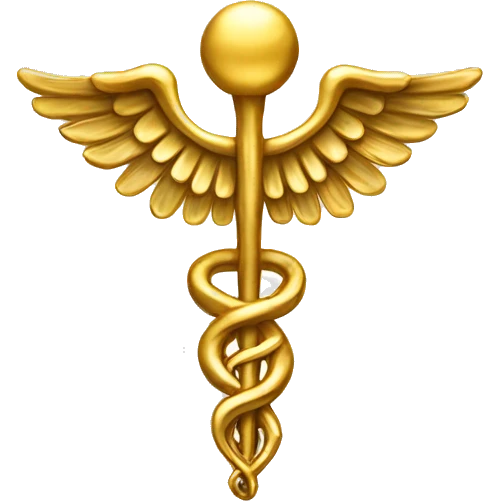 caduceus gold emoji