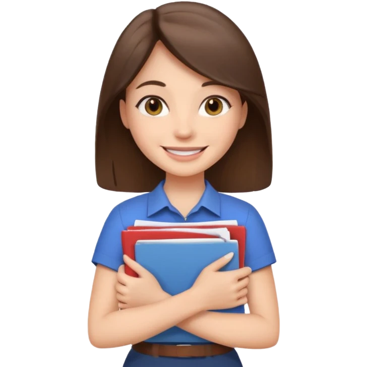HR girl with a stack of papers emoji emoji