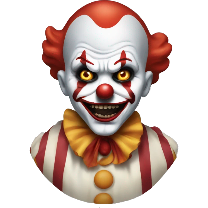 Scary killer clown emoji