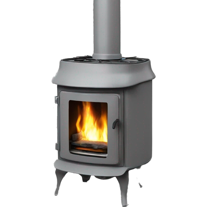 flame stove modern grey emoji
