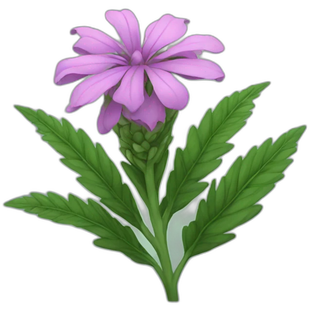 indica flower emoji