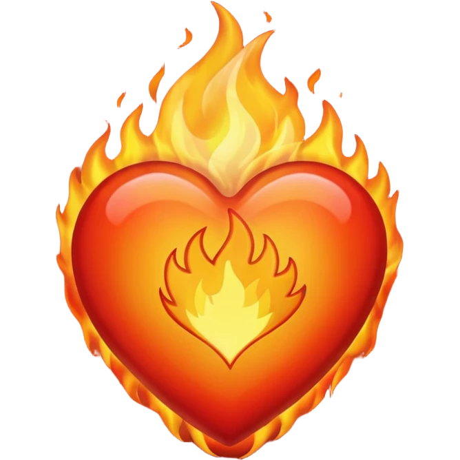 fire heart  emoji