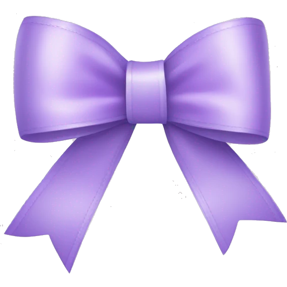 pastel purple ribbon bow emoji