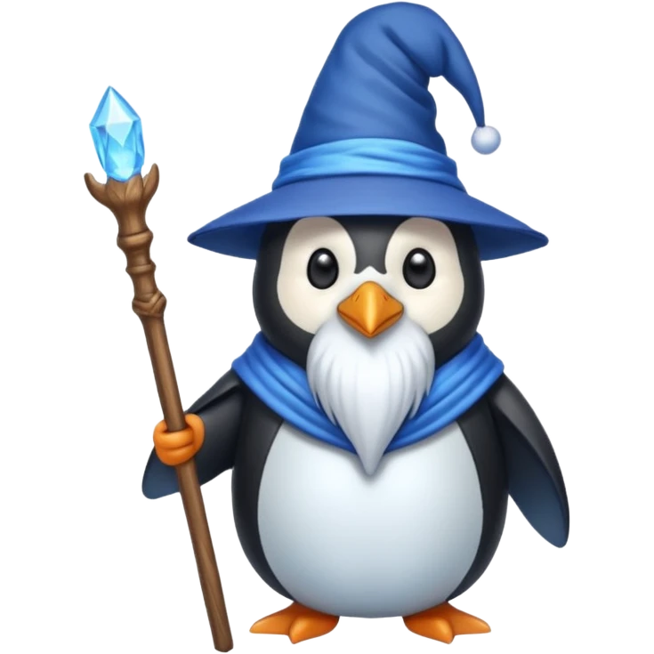 Penguin Wizard emoji