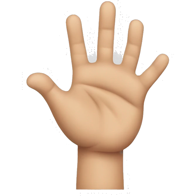 mano con dedo meñique y pulgar flexiona emoji
