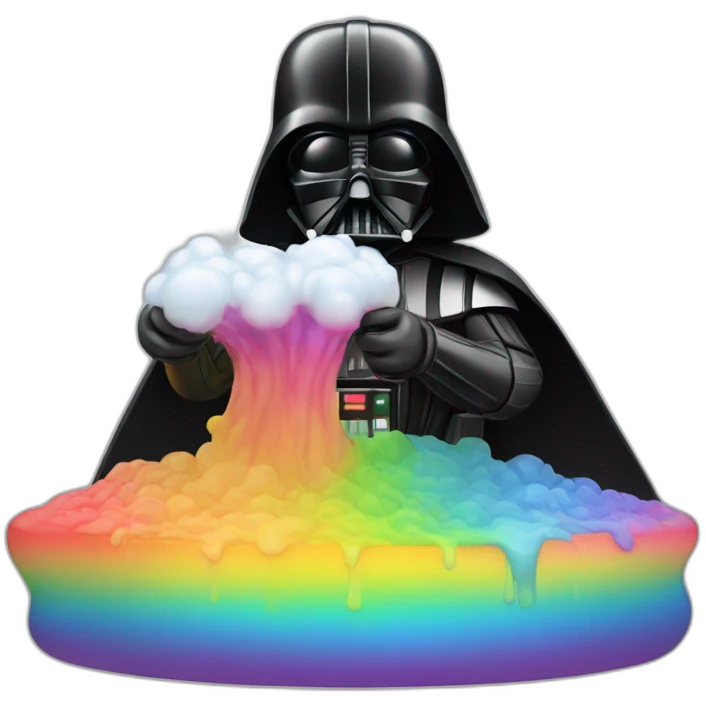 Vader vomiting rainbow emoji