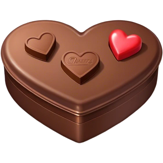 Heart shaped chocolate box emoji