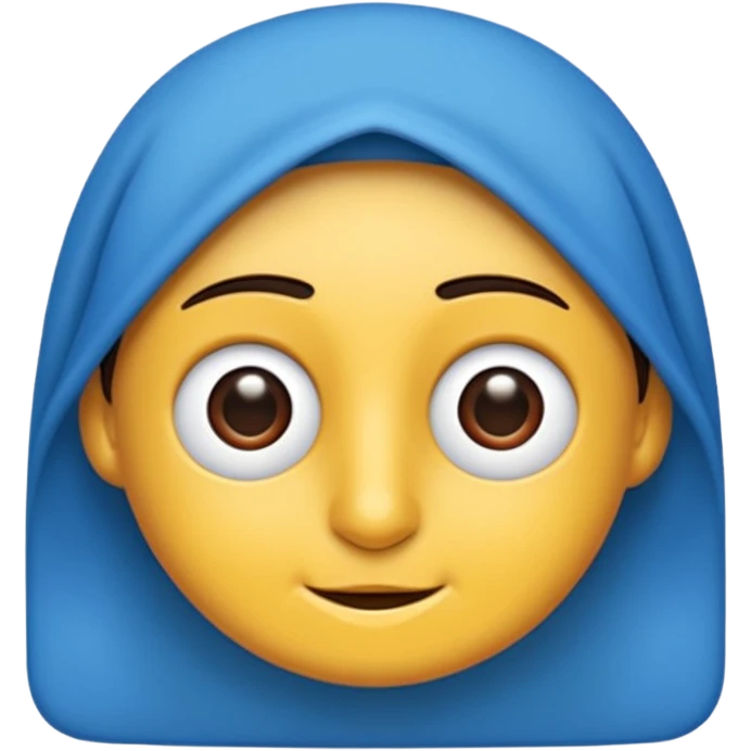 Güçlü şirin çizgifilm karakteri emoji