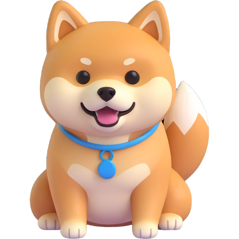 shiba inu with abs emoji