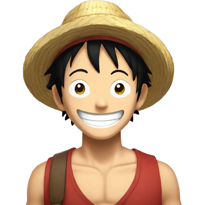 Luffy smiling  emoji