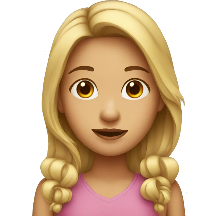 A girl with flowing nose emoji