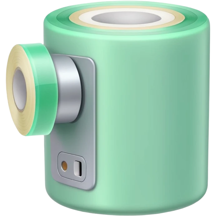 emoji of light green tape warmer emoji