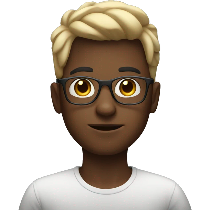 a boy with glasses from the metaverse emoji