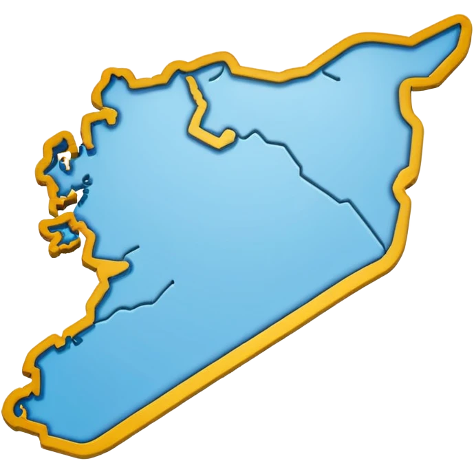 Syria Map Outline emoji
