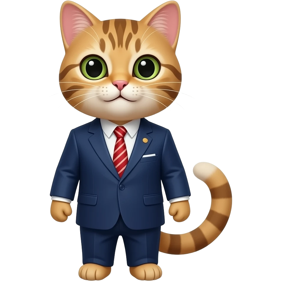 A cat president emoji